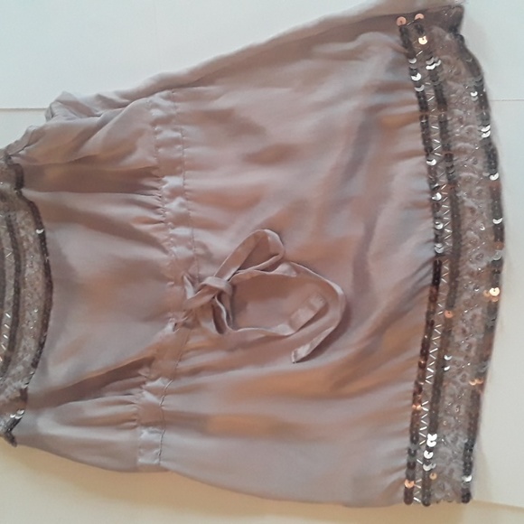 Jacob Connexion Silk Blush Sequin Tank Top Size Extra Small Cami - Picture 4 of 10